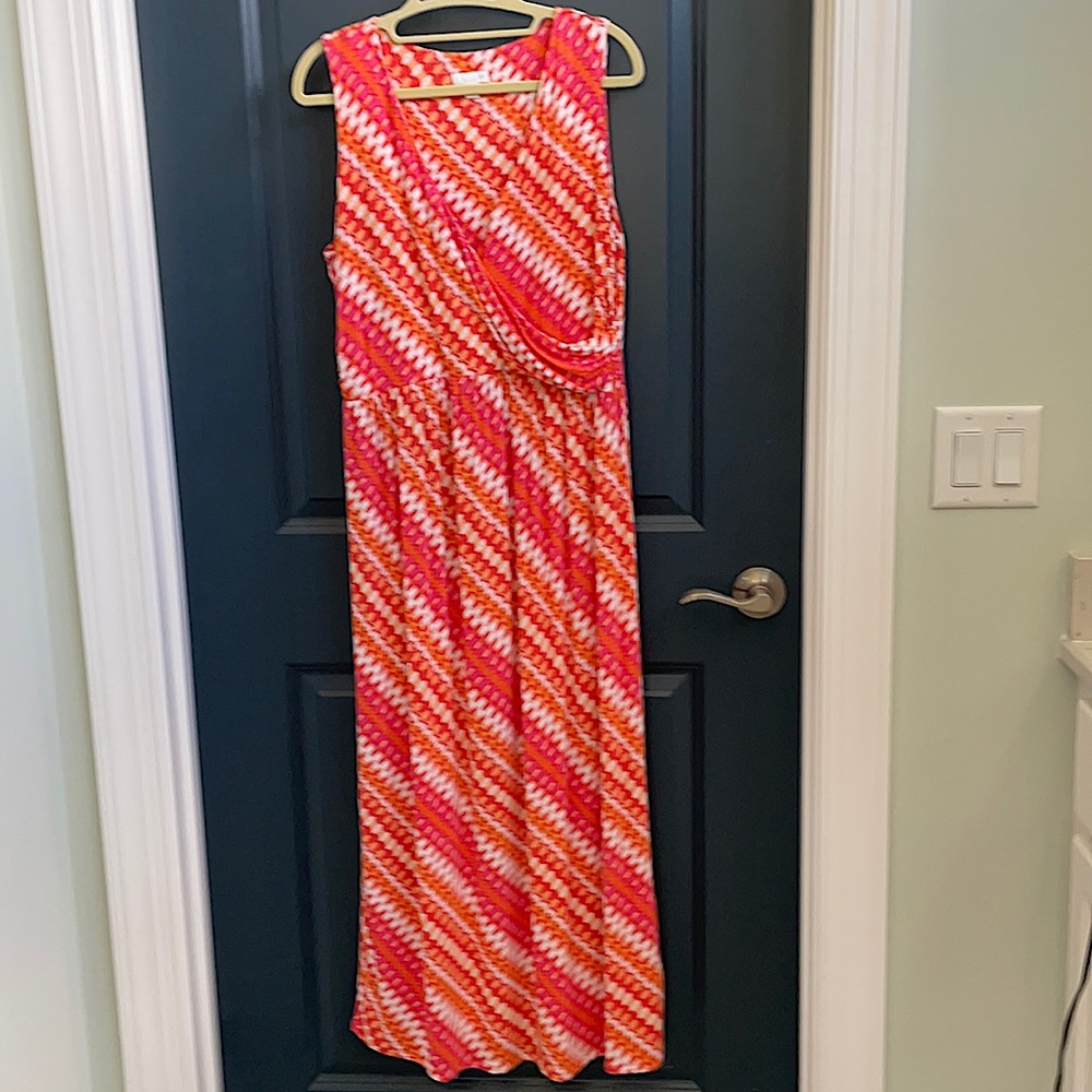 JJill Maxi-dress. Beautiful colors and comfy fabric! EUC.